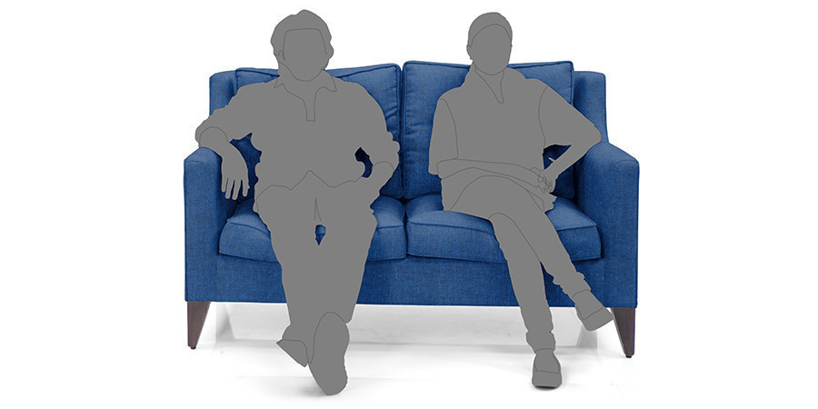 Flemingo Fabric Sofa 5Seater (Blue)